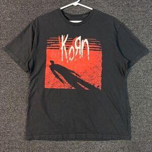 Official KoRn Self Titled Album Graphic Band Tee Men's Large Mad Engine Nu-Metal